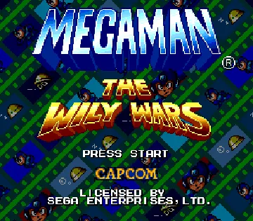 Mega Man - The Wily Wars (Europe) screen shot title